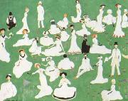 Kasimir Malevich Repose Society in Top Hats (mk19) oil painting reproduction